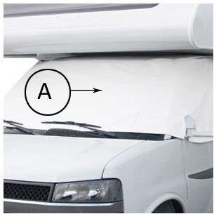 Classic Accessories RV Windshield Cover - White - Model 8