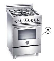 Bertazzoni Ranges 24 Inch Natural Gas 2.0 Cu. Ft. Stainless Steel Range X244GGVX - Professional Series
