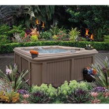R-Motion 6 Person 110V Hot Tub Lounger Spa With 30 Jets - Cinnabar Base
