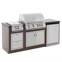 Blaze BBQ Island With 32-Inch 4-Burner Natural Gas Grill & Power Burner image