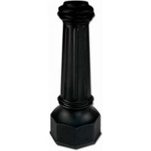 American Gas Lamp Works MB121 Decorative Black Cast Aluminum Slip-On Post Base Cover