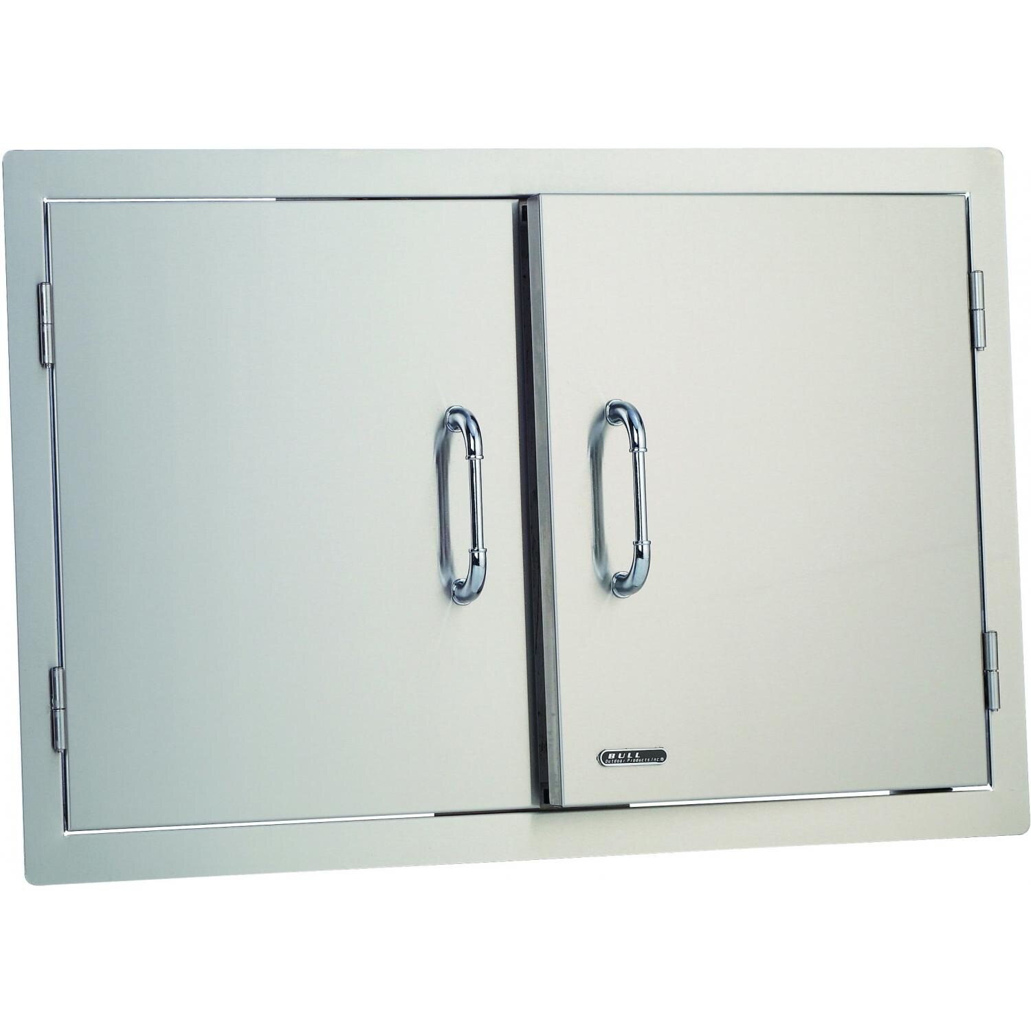 1500 #4F5B66 Bull 32 Inch Stainless Steel Double Access Door 33568 : BBQ Guys wallpaper 32 Inch Entry Doors 44351500