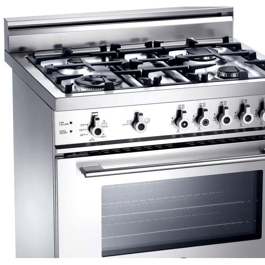 Bertazzoni Ranges 30 Inch Natural Gas 4.0 Cu. Ft. Stainless Steel Range
