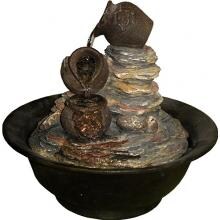 Alpine Tabletop Fountain: With Three Jars