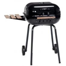 Meco Charcoal BBQ Grill With Fold Down Right Side Table - Black - 4101 image