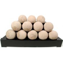 Rasmussen 24-Inch Beige ALTERNA FireBall Set With Vent Free Natural Gas Black Chassis Burner - Manual Safety Pilot image