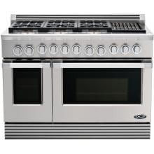DCS Professional 48-Inch 6-Burner Propane Gas Range With Grill By Fisher Paykel - RGU486GLL DCS Professional 48-Inch 6-Burner Propane Gas Range With Grill By Fisher Paykel - RGU486GLL