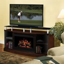 Dimplex Windham 53-Inch Electric Fireplace Media Console - Mocha - DFP25-MA1015