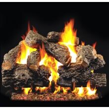 Peterson Real Fyre 24-Inch Charred Royal English Oak Log Set With Vented G45 Burner