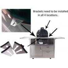 BBQ Guys Stainless Steel Kamado Cart Cart Brackets