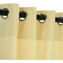 WeatherSmart Outdoor Curtain With Grommets By Hatteras Outdoors - 52 1/2 X 84 Inch - Oatmeal