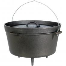 Cajun Classic 9-Quart Seasoned Cast Iron Camp Pot With Legs - GL10460S image