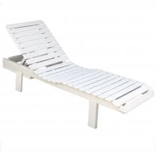 Eagle One Avalon Recycled Plastic Patio Chaise Lounge - Driftwood