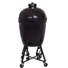 Meteor Comet Kamado Charcoal Smoker Grill with Cradle - Brown