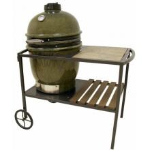 Bayou Classic Ceramic Cypress Grill On Table Cart