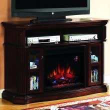 Aberdeen 54-Inch Electric Fireplace Media Console - Cocoa Cherry - 23MM1297