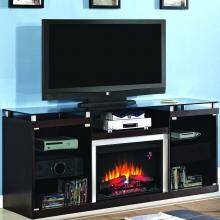 Albright 72-Inch Electric Fireplace Media Console - Espresso - 26MM9404