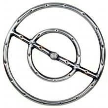 12 Inch Stainless Round Double Natural Gas Fire Pit Ring