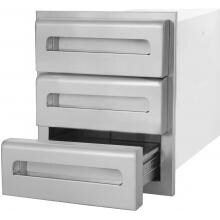 BBQ Guys Roma Series 14 Inch Triple Access Drawer
