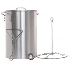 Cajun Cookware Pots With Rack 28 Quart Aluminum Turkey Fry Pot
