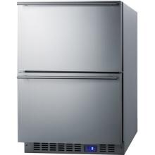 Summit 3.4 Cu. Ft. Outdoor Double Drawer Refrigerator - Stainless Steel - SPR626OS2D