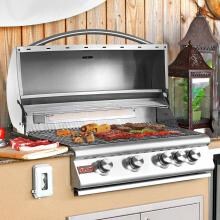 Blaze 32-Inch 4-Burner Built-In Propane Gas Grill With Rear Infrared Burner - BLZ-4-LP image