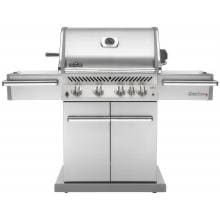 Napoleon Prestige Pro 500 Propane Gas Grill With Rear Infrared Burner On Cart