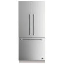 DCS 80-Inch Built-In French Door Refrigerator With Stainless Steel Panels image