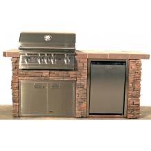 Lion Sensational Q 6 Piece BBQ Island With Lion L75000 32-Inch Propane Gas Grill image