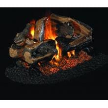 Peterson Real Fyre 24-Inch Charred Rugged Split Oak See-Thru Log Set With Vented G45 Burner