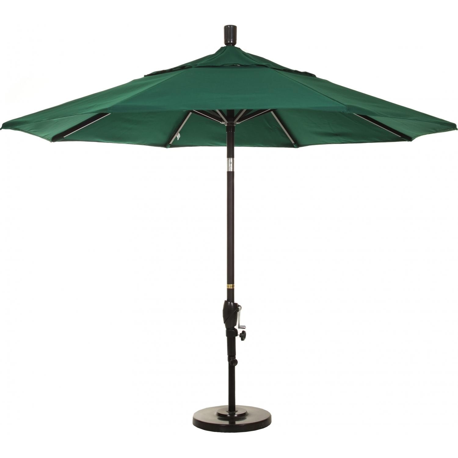 7.5 Ft Aluminum Patio Umbrella Hunter Green BBQ Guys