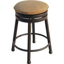 Darlee Cast Aluminum Patio Round Backless Swivel Bar Stool - Antique Bronze