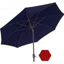 7.5 Ft Aluminum Patio Umbrella - Red