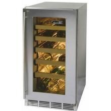 Perlick HP15WS-3L 27 Bottle Freestanding Wine Cooler - Glass Door / Stainless Steel Trim