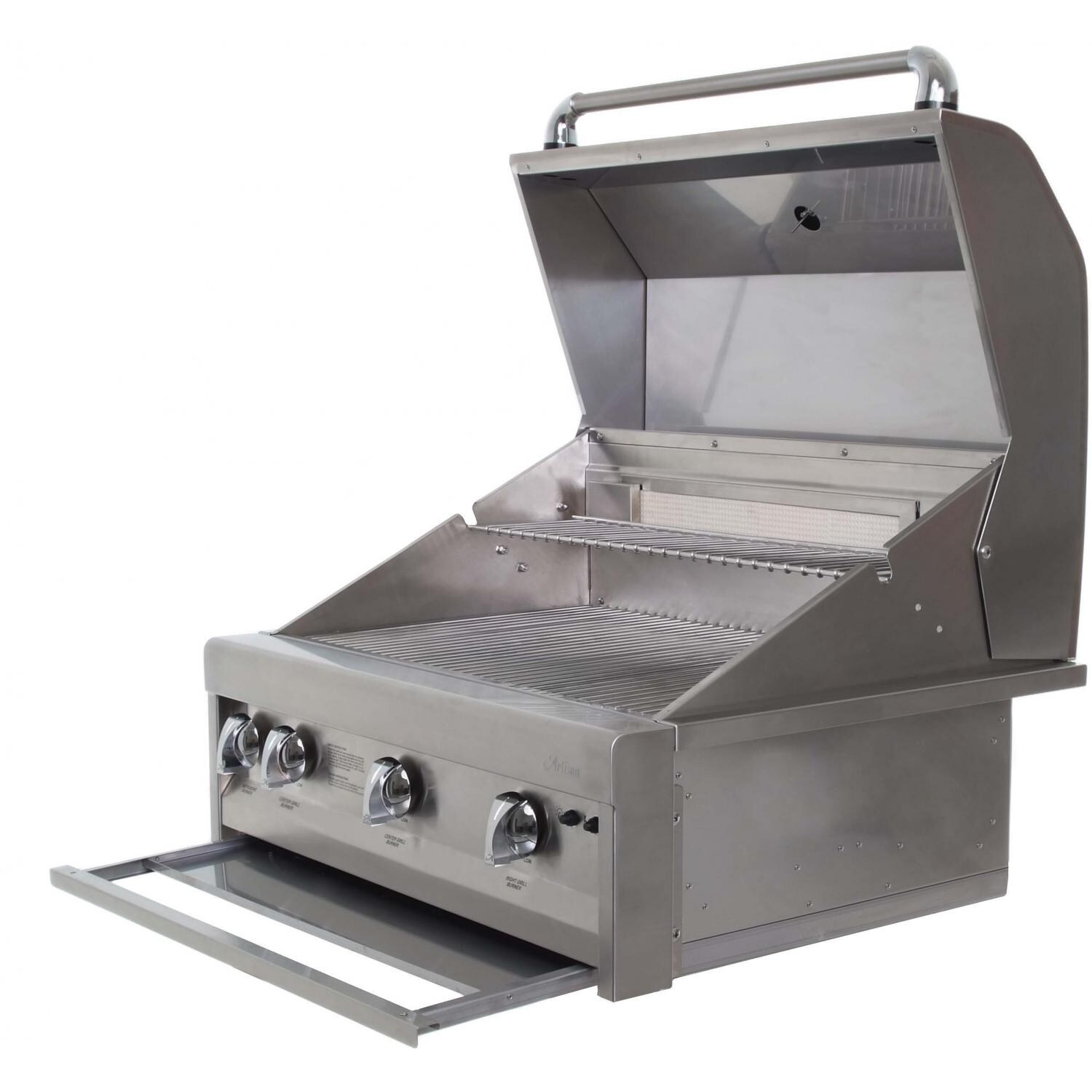 Artisan By Alfresco 36Inch Built In Propane Gas Grill With Rotisserie