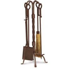 Pilgrim Forged Traditional Fireplace Tool Set - Burnished Bronze