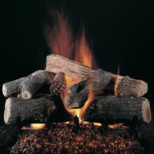 Rasmussen 30-Inch Evening LoneStar Gas Log Set With Vented Natural Gas LC Multi- Burner With Grate - Remote Ready Safety Pilot image