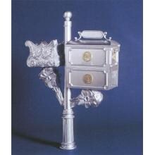 Cast Aluminum Mailbox - Floral Design