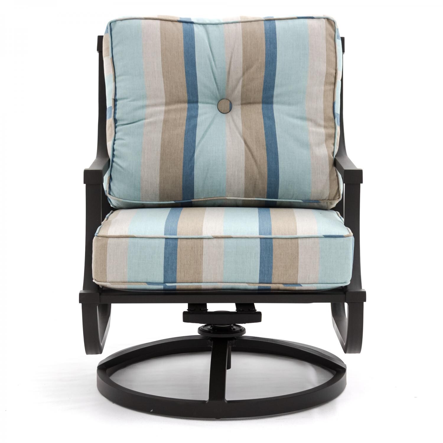 Audubon Aluminum Swivel Rocker Patio Club Chair By ...