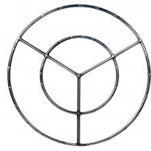 30 Inch Stainless Round Double Natural Gas Fire Pit Ring