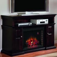 Pasadena 60-Inch Electric Fireplace Media Console - Espresso - 28MM468