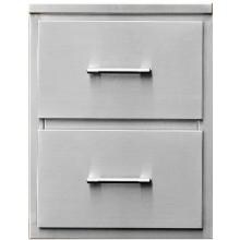 TEC 18-Inch Stainless Steel Double Access Drawers - DD18 image