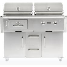 Coyote Centaur 50-Inch Freestanding Natural Gas/Charcoal Dual Fuel Grill image