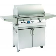 Fire Magic Aurora A540s Gas Grill With Single Side Burner On Cart