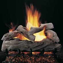Rasmussen 18-Inch Manzanita Gas Log Set With Vented Propane LC Multi- Burner With Grate - Remote Ready Safety Pilot image