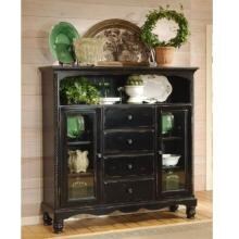 Hillsdale Wilshire Four Drawer Bakers Cabinet - Rubbed Black - 4509-854 image