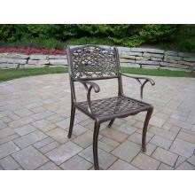 Oakland Living Mississippi Cast Aluminum Patio Dining Arm Chair - Antique Bronze