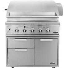 DCS 36 Inch Gas Grill BGB36BQARL On Cart
