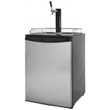 Cal Flame Beer Tap Refrigerator - Stainless Steel Door / Black Top - BBQ09843B