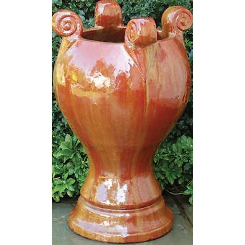 Alfresco Home Valuta Tall Planter- Rosso : Ultimate Patio
